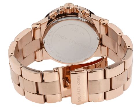 michael kors mk5412 dylan chronograph rose gold ip .